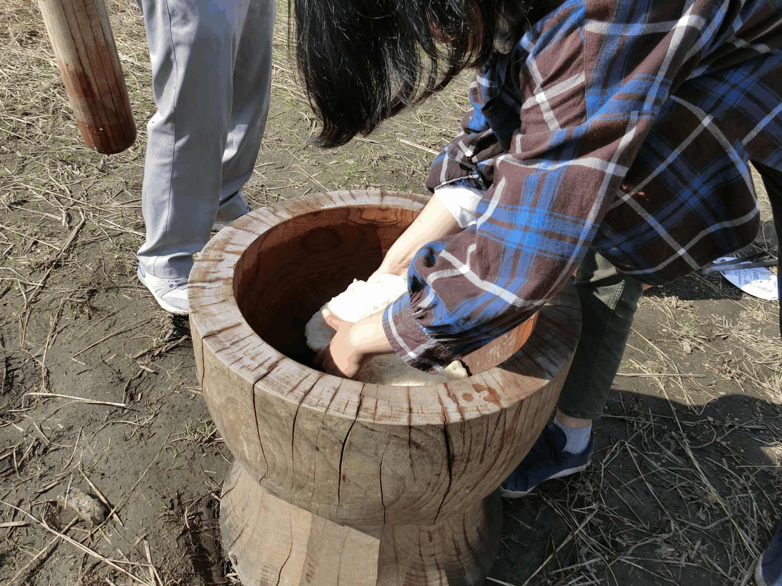 餅つき＆しめ縄づくり体験