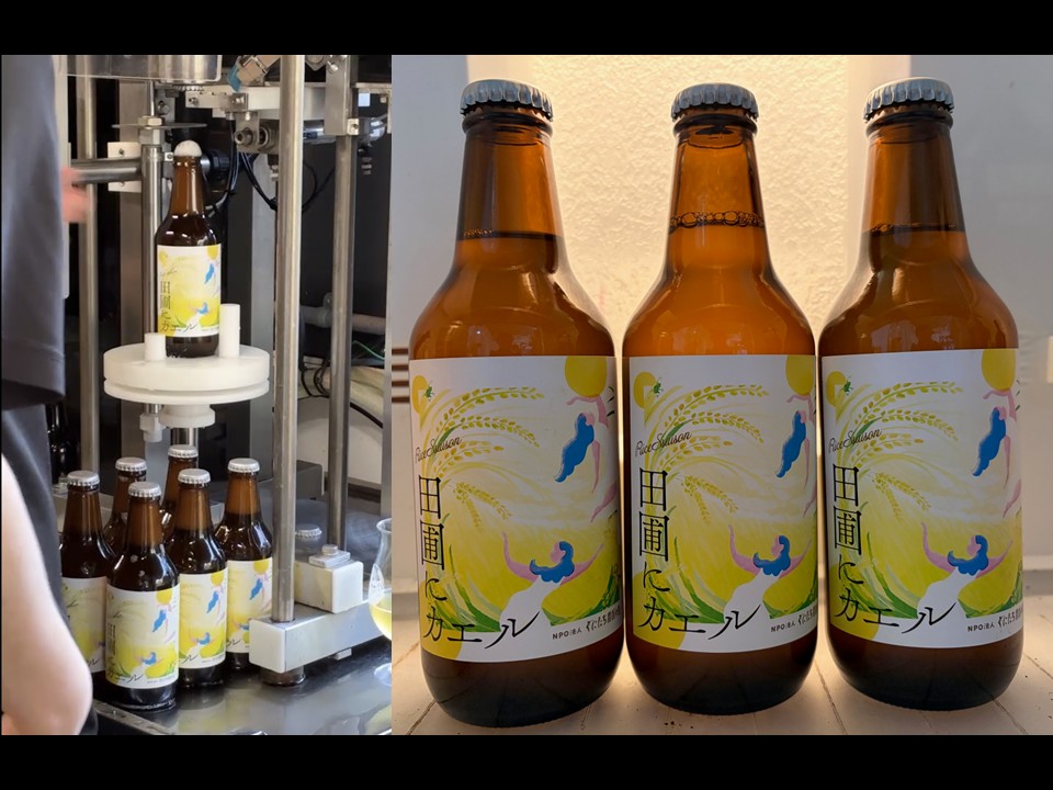 ついに完成！「田圃にカエル」初ボトリング！